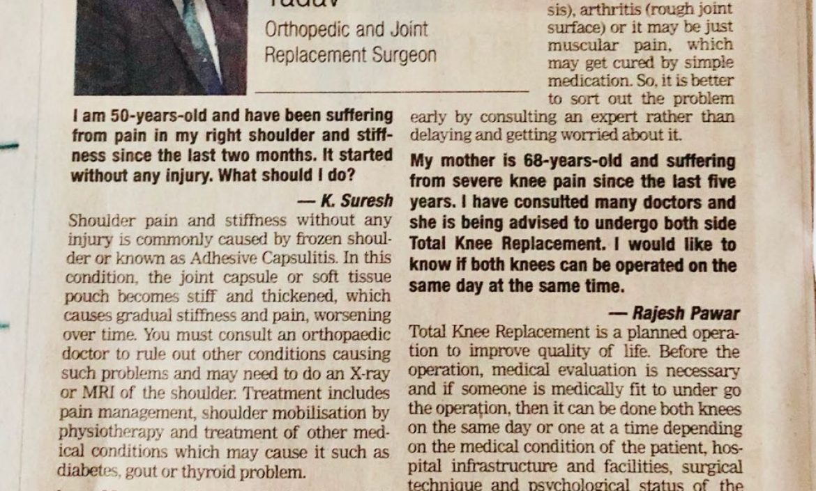 Knee Hip & Joint Replacement surgeon in Navi Mumbai